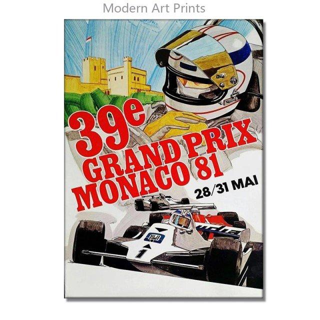 24 часа Ле-Мана Холст Постеры Принт Фотографии спортивных автомобилей Винтажные Картины для настенного искусства для декора дома, гостиной, бара Без рамы