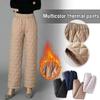 Women Winter Down Cotton Pants Thicked Thermal Trousers Mama Warm Pants