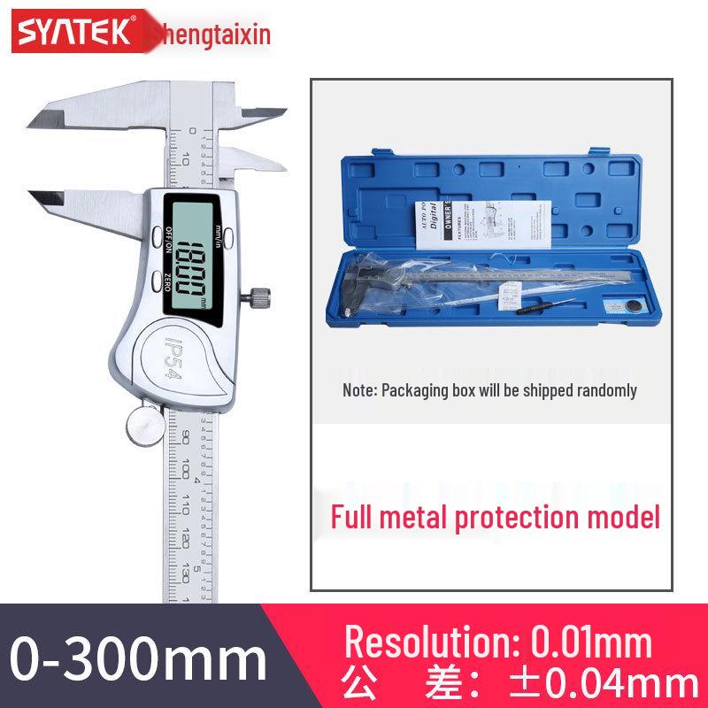 Syntek Высокоточный цифровой штангенциркуль из нержавеющей стали 0-150/200/300 мм
