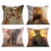 Домашний Декор Дикие Животные Семейный Портрет Наволочки с Рисунком Наволочка Подходит для Дивана Спальни Автомобиля Наволочка