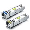 10Gtek 1000Base-BIDI SFP-модуль, Однопортовый 1,25G SFP Bidi Оптический трансивер, SMF 1550 нм/1310 нм, до 20 км, Совместим с Cisco, Ubiquiti UniFi,
