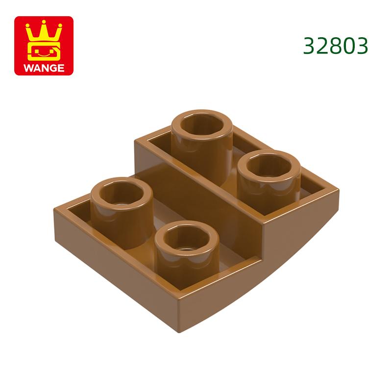 Нетоксичный 150 шт./лот 32803 Наклонный изогнутый 2x2x2/3 Строительный блок Moc Цветные аксессуары Совместимы с Brick DIY Детская игрушка