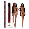 African Black Skin Tone Trendy Doll: Gold Label Supermodel Edition