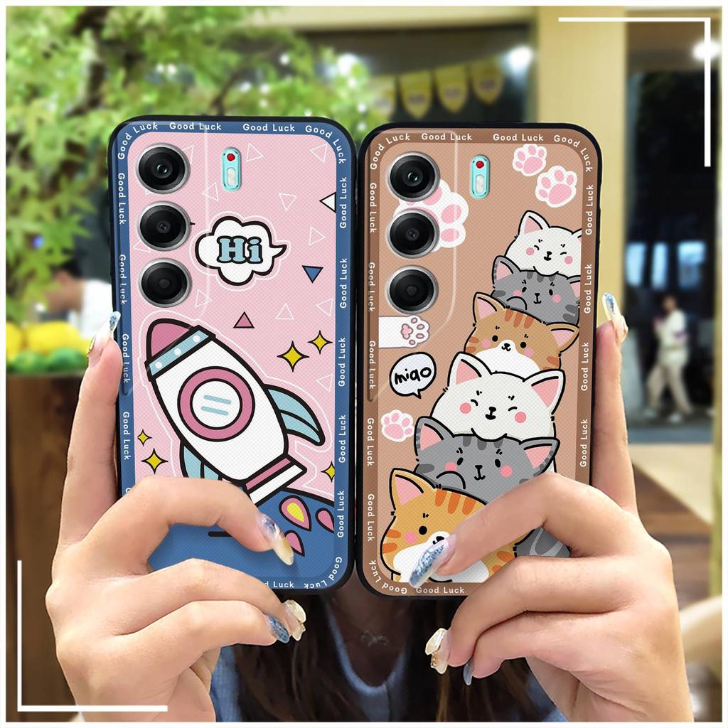 Graffiti Full Wrap Phone Case For Tecno Camon40 Pro 4G/5G/CM6/CM7 Cartoon Dirt-resistant TPU Silicone Phone Protector