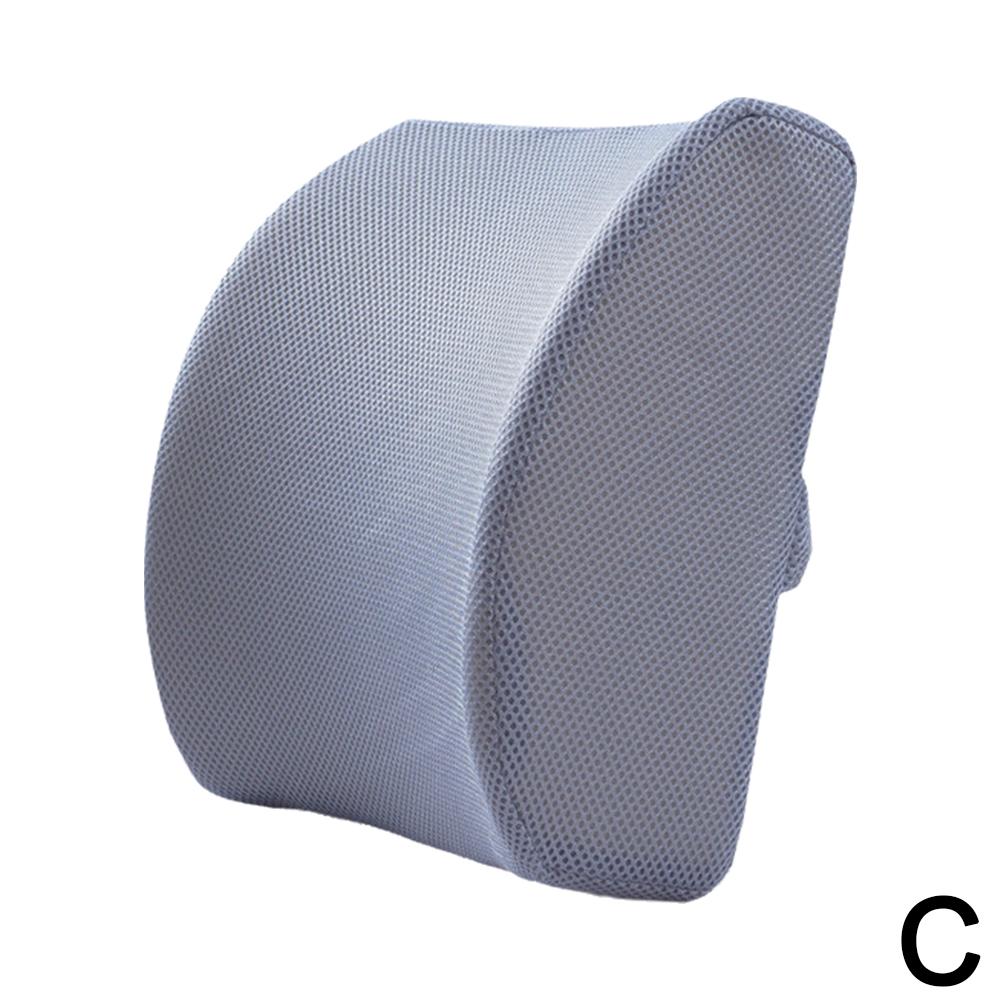 Поясничная поддержка для автомобиля Офисная подушка Поясничная подушка Медленно восстанавливающееся кресло EAFC 1 шт. Мягкая пена с памятью Сиденье автомобиля Зимние подушки Поясничная