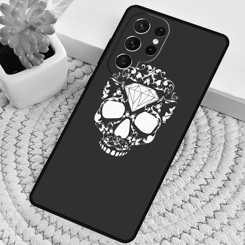 Чехол для телефона DIAMOND SKULL для Samsung Galaxy note 10 pro S26 Ultra S23 S24 FE S25 S21 S22 PLUS ударопрочный
