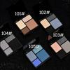4 цвета Punk Smokey Matte Glitter Eyeshadow Long Lasting Shimmer Eye Shadow Makeup Palette Cool Toned Black Blue Eye Pigment