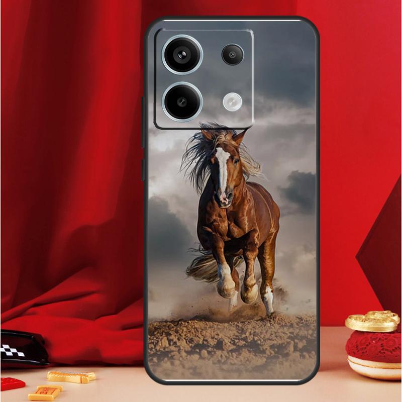 Чехол Бегущие лошади для Xiaomi Redmi Note 14 Pro 13 12 11 10 15 Pro Plus Redmi 15 14C 13C 10C 12C 15C Funda