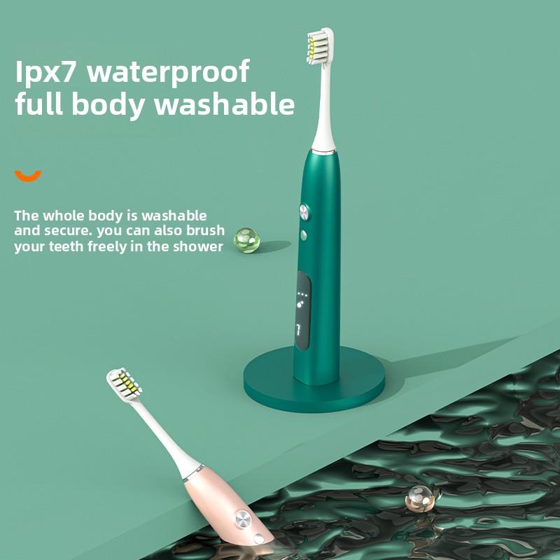 Электрическая зубная щетка, Звуковая вибрация, Индукционная зарядка, Бесплатная насадка для электрической зубной щетки