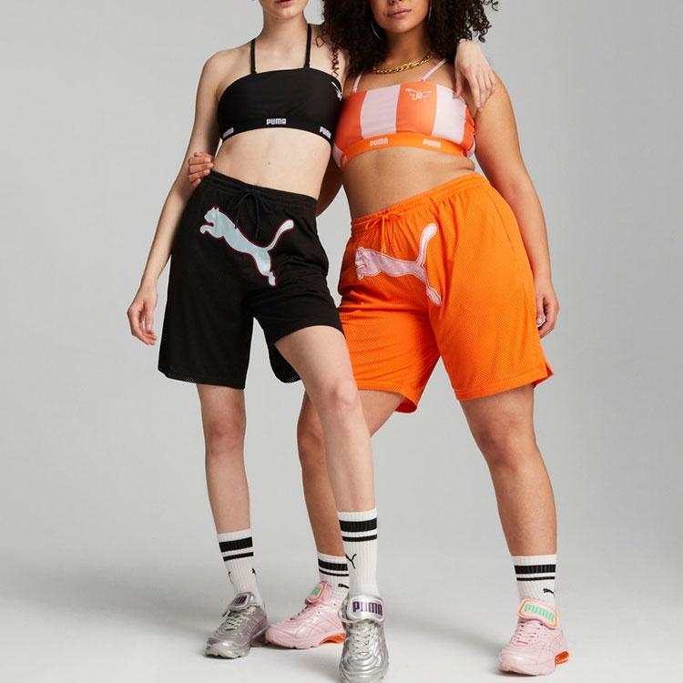 PUMA DUA LIPA Casual Shorts Women's Orange Red Moderate 536636-86