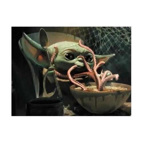 Star Wars: The Mandalorian Eating Grogu Jigsaw Puzzle