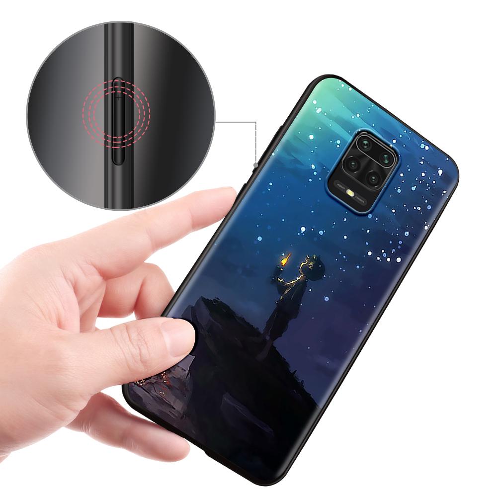 Чехол Little Prince Watercolor Art для Xiaomi Redmi Note 9S 9 8 10 11 Pro 9C 9A 7 8T 7A 8A 6A 6 10S черный мягкий чехол для мобильного телефона