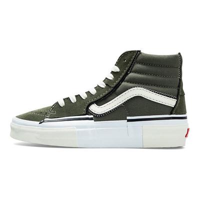 Sk8-Hi Reconstruct - Кроссовки унисекс оливкового цвета с камуфляжным принтом, зеленые VN0005UKOLO
