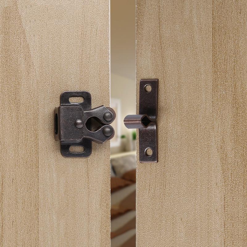 2 шт. магнитные защелки для шкафа, дверные стопоры, демпферный буфер с винтами, мебельная фурнитура