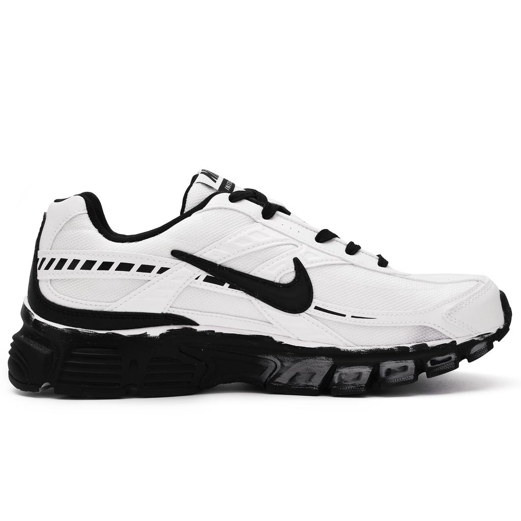 Nike Initiator Cushioning Low top Casual Sprint Running Shoes Men's White Black 394055-100(Team1128-)