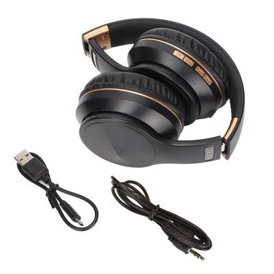 ELB4 Bluetooth наушники многофункциональные складные беспроводные наушники для спортивных игр(Черное золото )