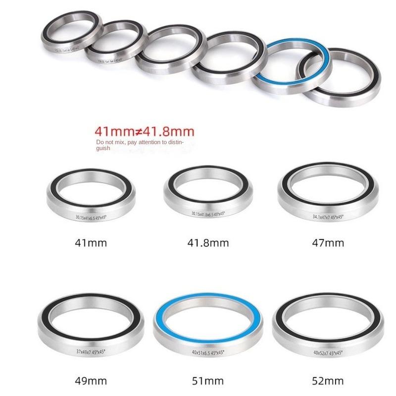 General Bike Headset Bearing Steel Wear Resistance Bicycle Headset Bearing Steering Bearings Waterproof Bike Repair Parts