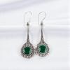 Зеленый Оникс Драгоценный Камень Серебро 925 пробы Ювелирные Изделия Ручной Работы Женские Серьги 2,52" EE-77-17