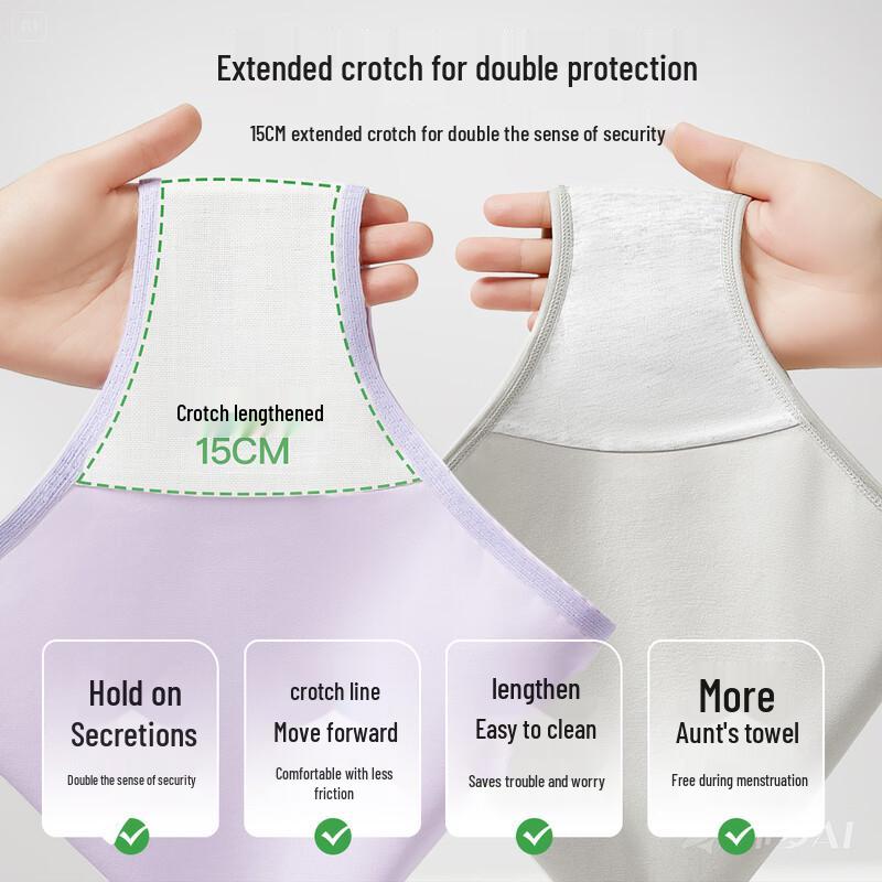 Женские трусы MaoRen из легкой марли из чистого хлопка