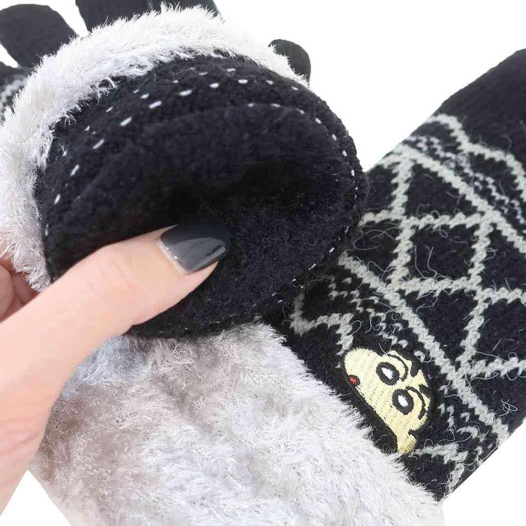 Карандаш Совместимый со смартфоном Черный [Маленькая планета] Шин-чан [Перчатки] Перчатки/Лицо