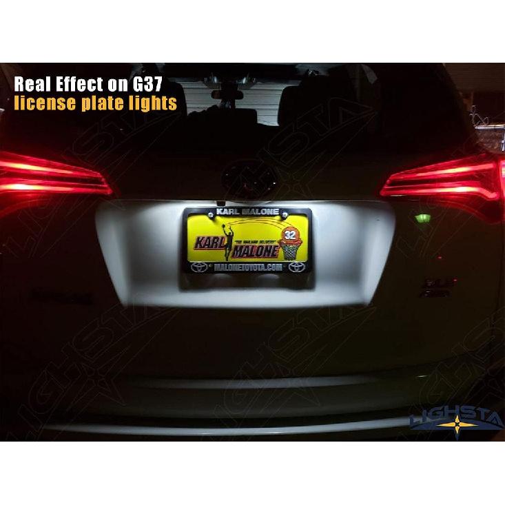 12PCS Super Bright White LED Interior Light Kit Package for Infiniti G35 G37 Sedan 2007 2008 2009 2010 2011 2012 2013 2014 + License Plate Lights and