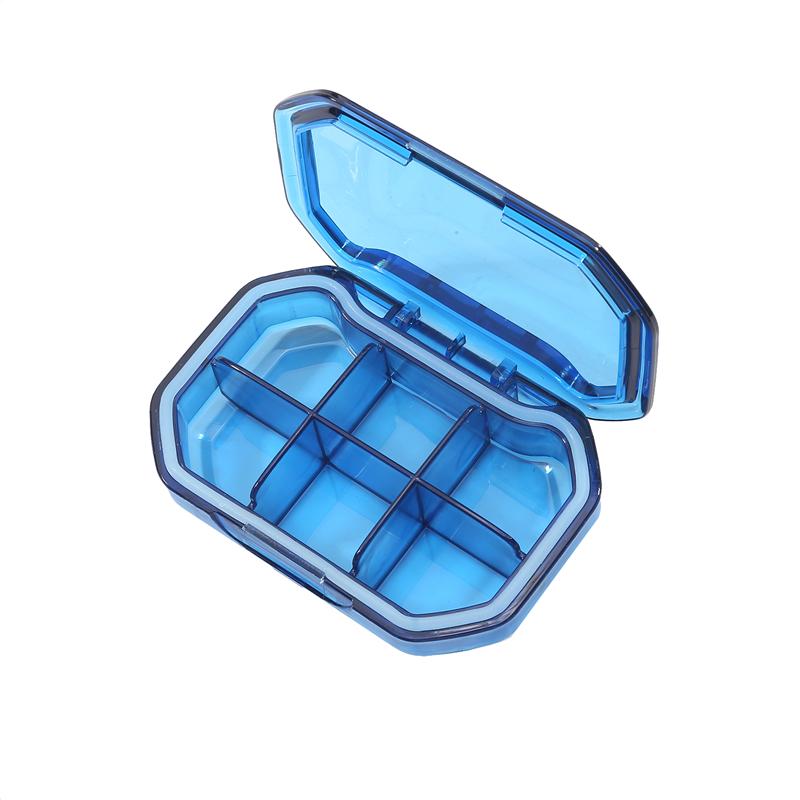 4/6 сетки, коробка для хранения таблеток, портативный дорожный чехол для таблеток, водонепроницаемый органайзер для таблеток, пластиковые капсулы