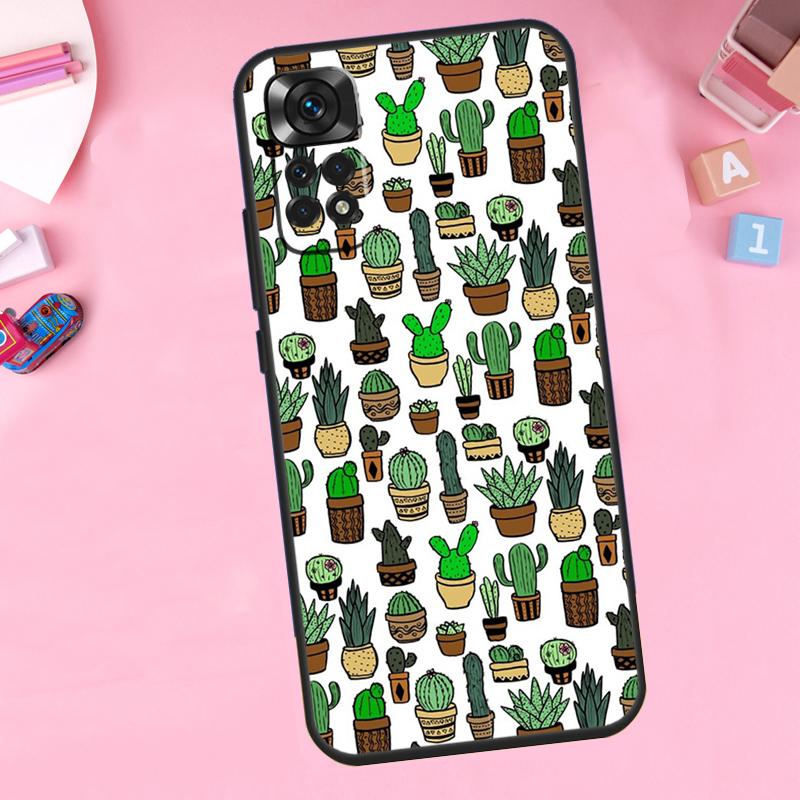 Cactus Succulent For Xiaomi Redmi Note 13 14 9 10 11 12 15 Pro Plus Phone Case For Redmi 15 C 14C 10C 12C 13C
