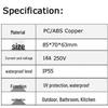 European Standard IP66 Waterproof Surface Mounted Socket for Outdoor and Stage Use