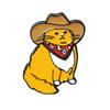 1Pc Cute Pins Backpack Pins Alloy Enamel Brooch Cat Funny Cat Brooch Cowboy Badge Pin for Bookbags Clothes/Jackets & Hat Decoration