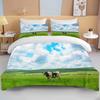China Grassland European and American King Size Double Bed Children's Bedding Microfiber or Polyester Duvet Cover 3 Piece Set
