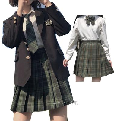 Блейзер Claw для старшей школы Navy Blue Sailor JK Girls High School Emblem Set Blazer Set [Nyanko] Девочки, Костюм, Куртка, Пальто, Униформа, Форма, Косплей,