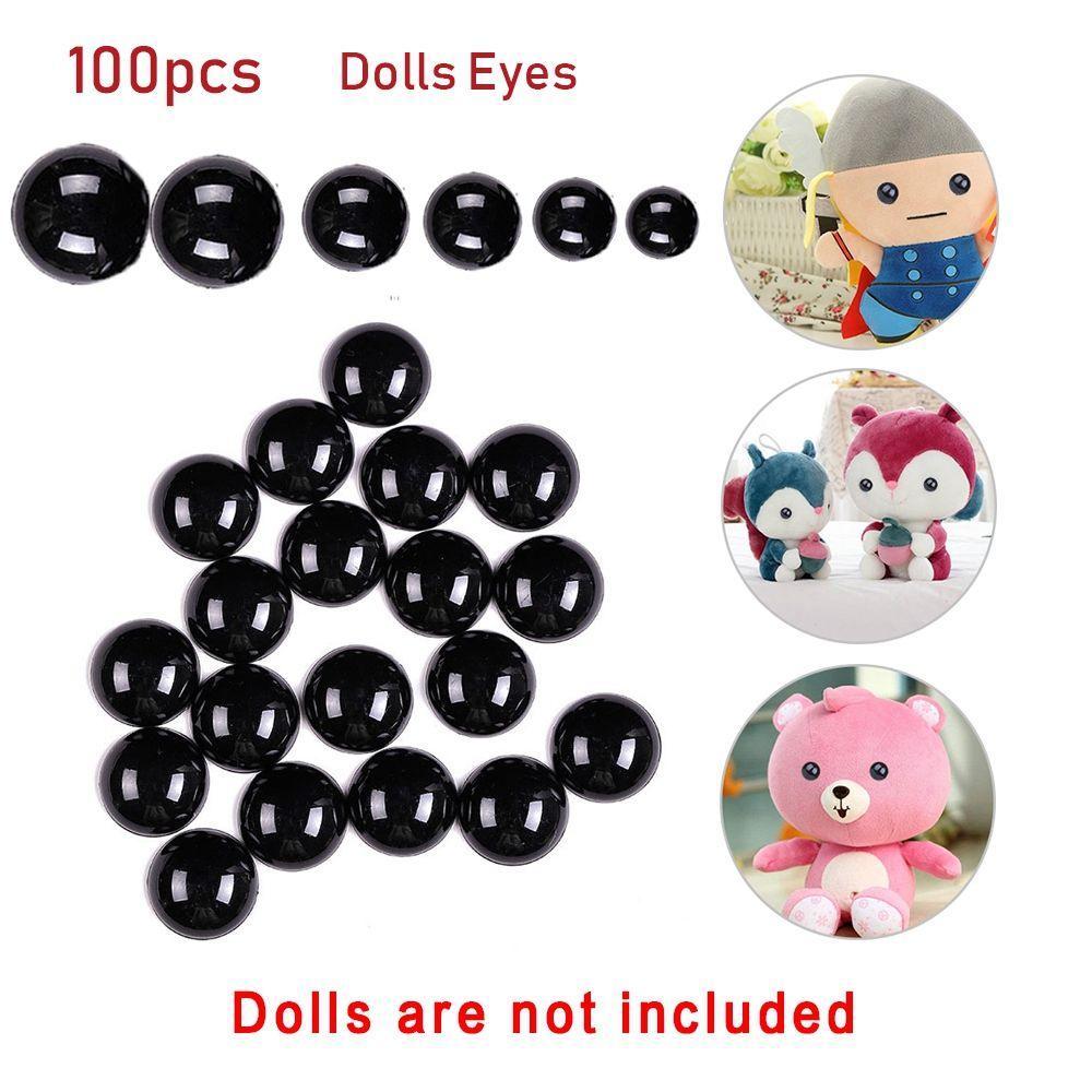 3-12mm Plush Toy Animals Puppets Making Bears Needle Felting Dolls Accessories Black Safety Eyes