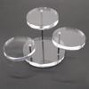 Акриловая трехуровневая вращающаяся подставка для колец