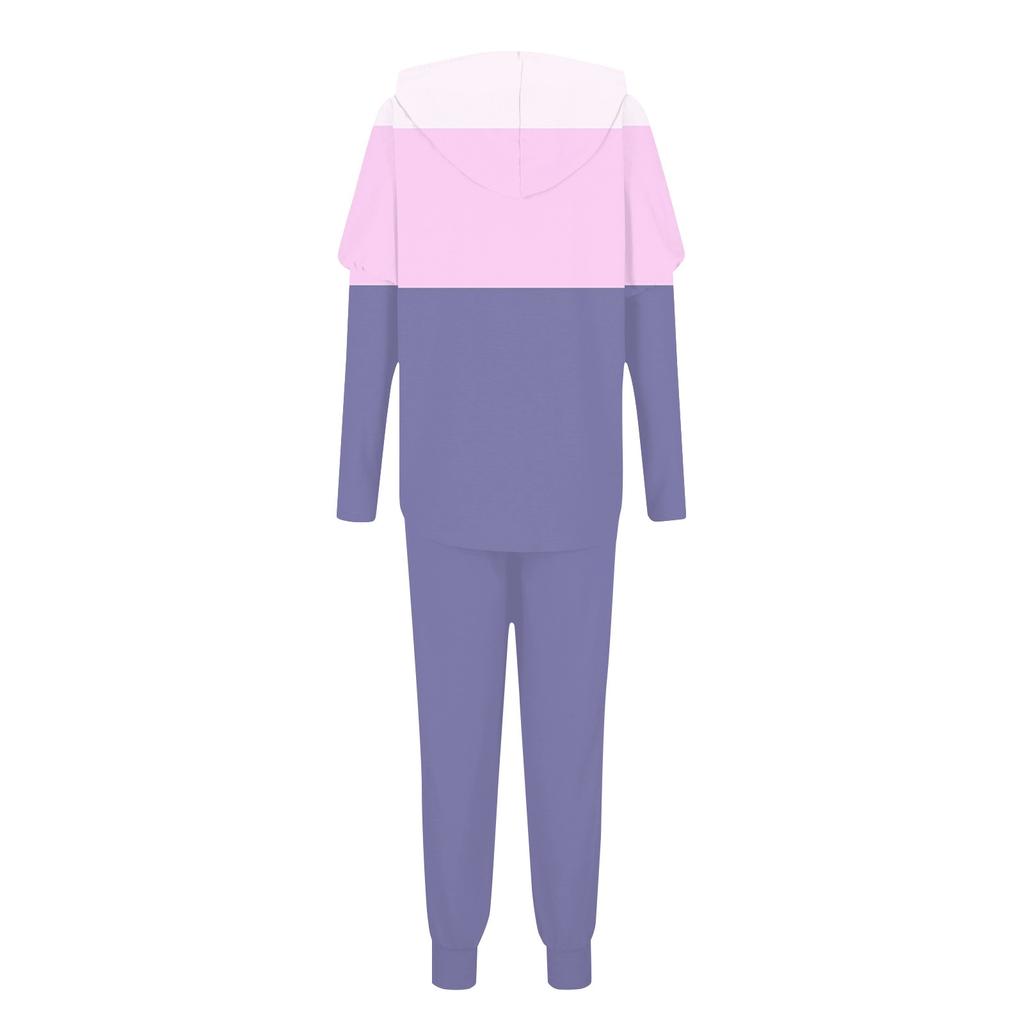 Женский полосатый спортивный костюм из 2 предметов, удобная толстовка с капюшоном, спортивные штаны для занятий йогой и тренировкой