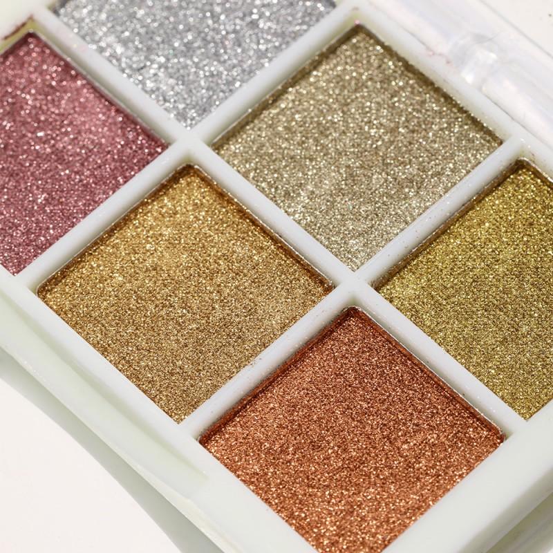 Ultra Bright Solid Nail Mirror Powder 6 Colors Metallic Pigment Art Design