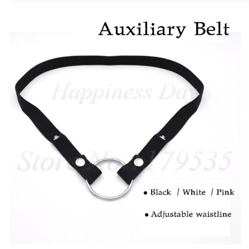 Elastic Band Male Chastity Device Auxiliary Belt Adjustable Rope Scrotum Ring Underwear Woman Lesbian Tools Adult Toys For