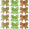 12Pcs Festival Polyester Ribbon Bows Christmas Yard Decoration Waterproof Outdoor Christmas Tree Ornament