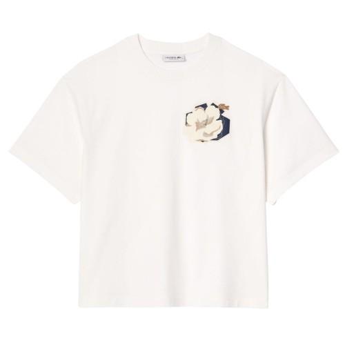 Lacoste Womens/Ladies Flower Cotton Oversized T-Shirt