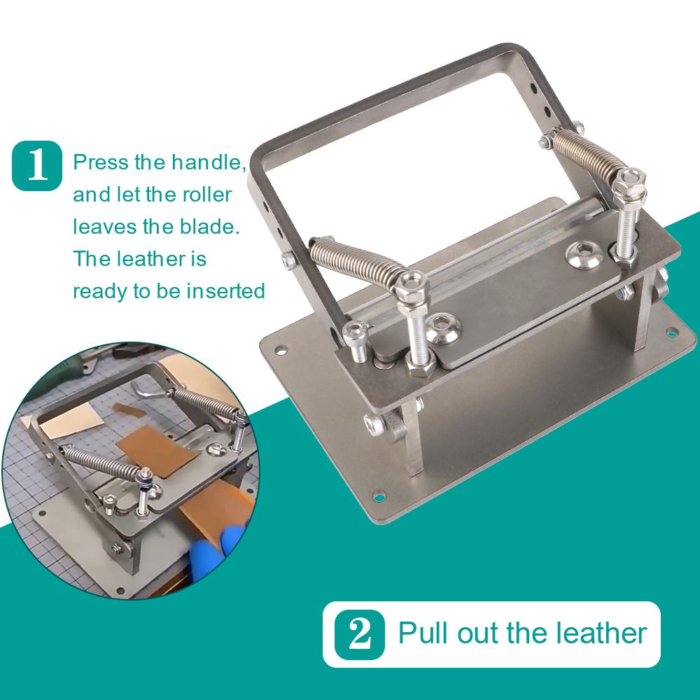 Машина для истончения кожи с 10 лезвиями, разделитель кожи, устройство для обрезки кожи, практичный регулируемый инструмент для резки ремней