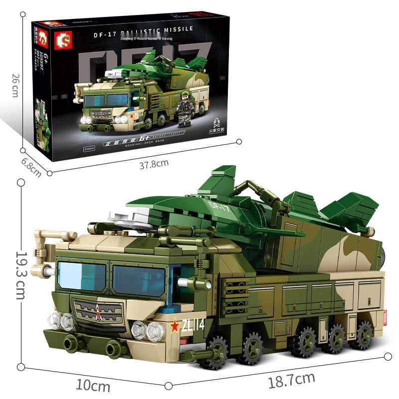 Sengbao 105597 Модель-конструктор игрушка «Ракета Дунфэн-17»