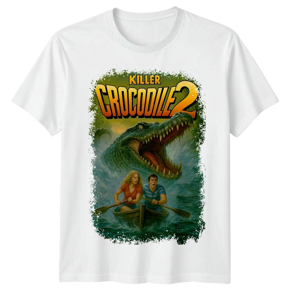 Killer Crocodile 2 1990 Movie Poster Inspired Tshirt Retro 80s Tee