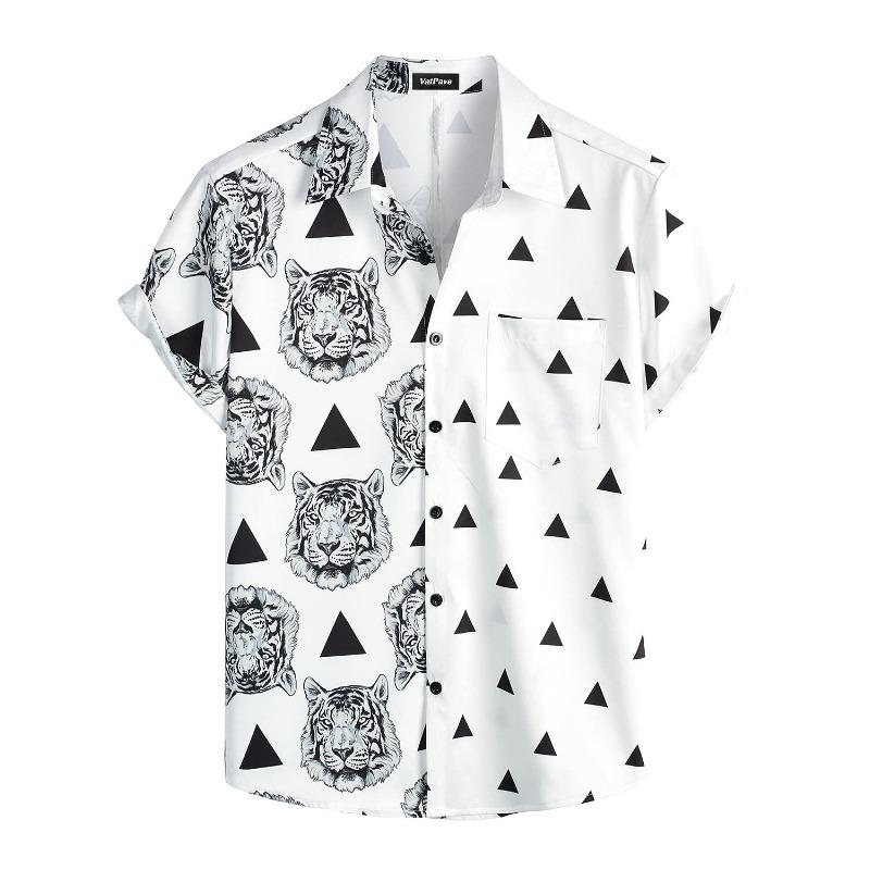 Летняя мужская рубашка Vocation Lapel Camisa с 3D-принтом, повседневная дышащая гавайская рубашка, модные мужские и женские топы, пляжная блузка с коротким рукавом