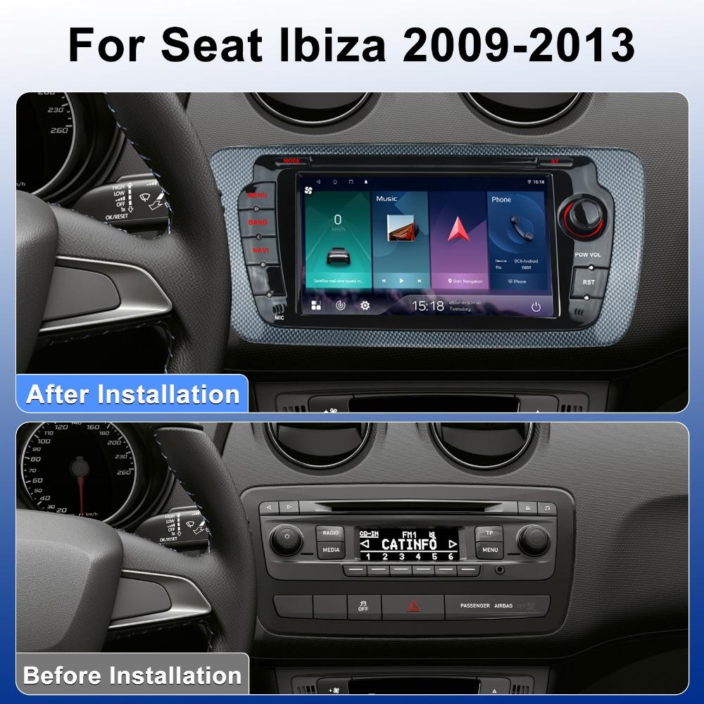 4-ядерный Android-автомагнитола для Seat Ibiza 6j 2009 2010 2011 2012 2013 Автомобильное радио WIFI GPS RDS Carplay Мультимедийный проигрыватель