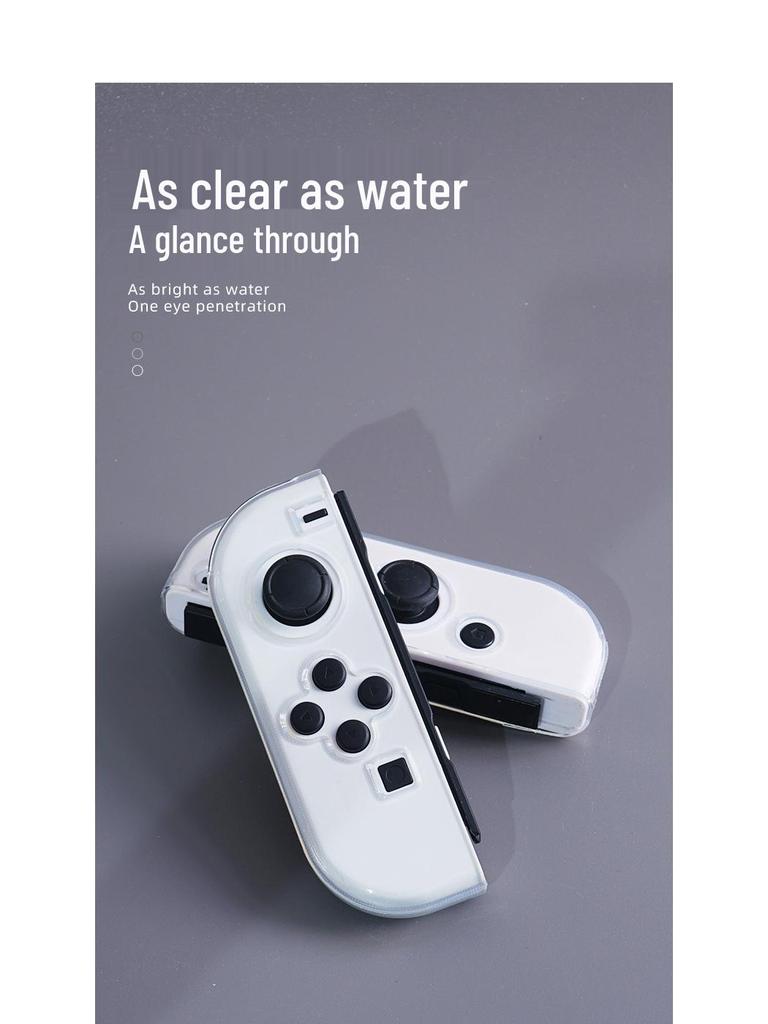 Силиконовый чехол из ТПУ для контроллера Nintendo Switch OLED с аксессуарами Joy-Con и колпачком для стика