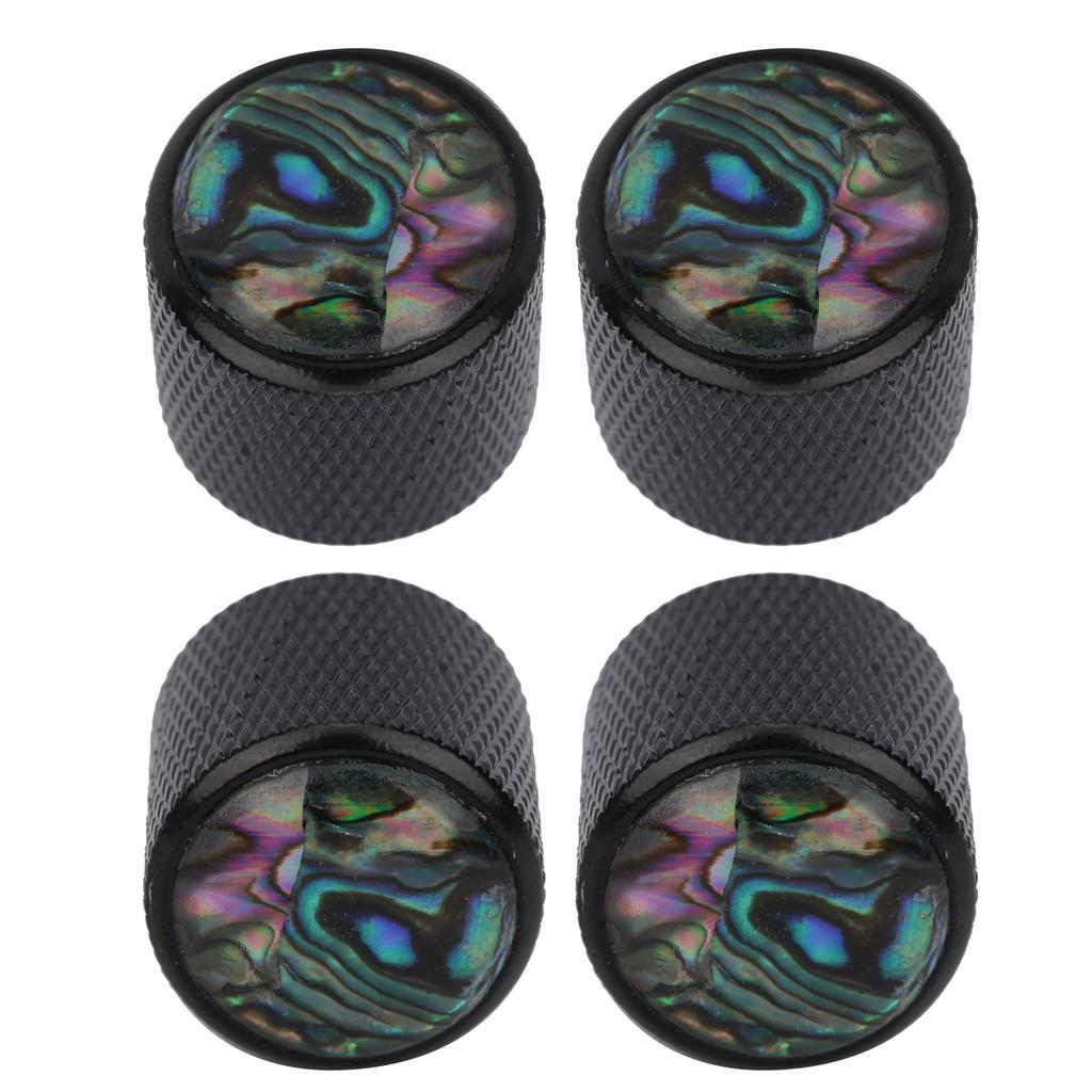 4 шт. электрическая басовая ручка купольная металлическая высококачественная оболочка инкрустированная тон регулятор громкости гитарные детали