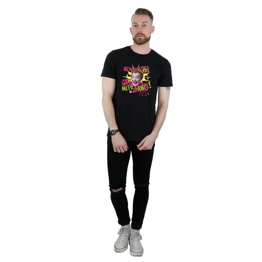 DC Comics Mens Batman TV Series Joker Bang T-Shirt