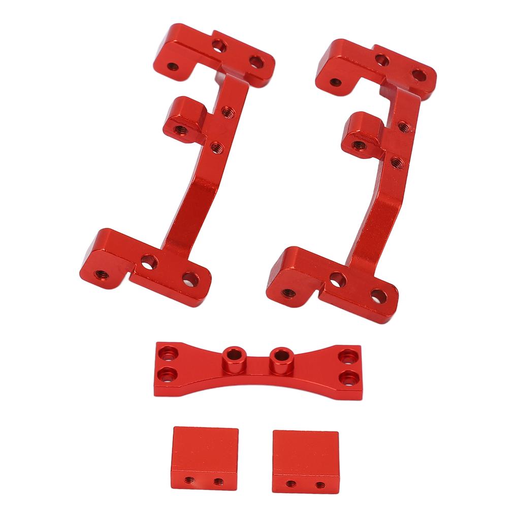 Metal Pull Rod Base with Axle Upper Servo Bracket Mount for MN 99S D91 D90 1/12 RC CarRed