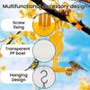 Outdoor Bird Feeder Cup with Perch Spacious Design for Multiple Bird Species Attraction