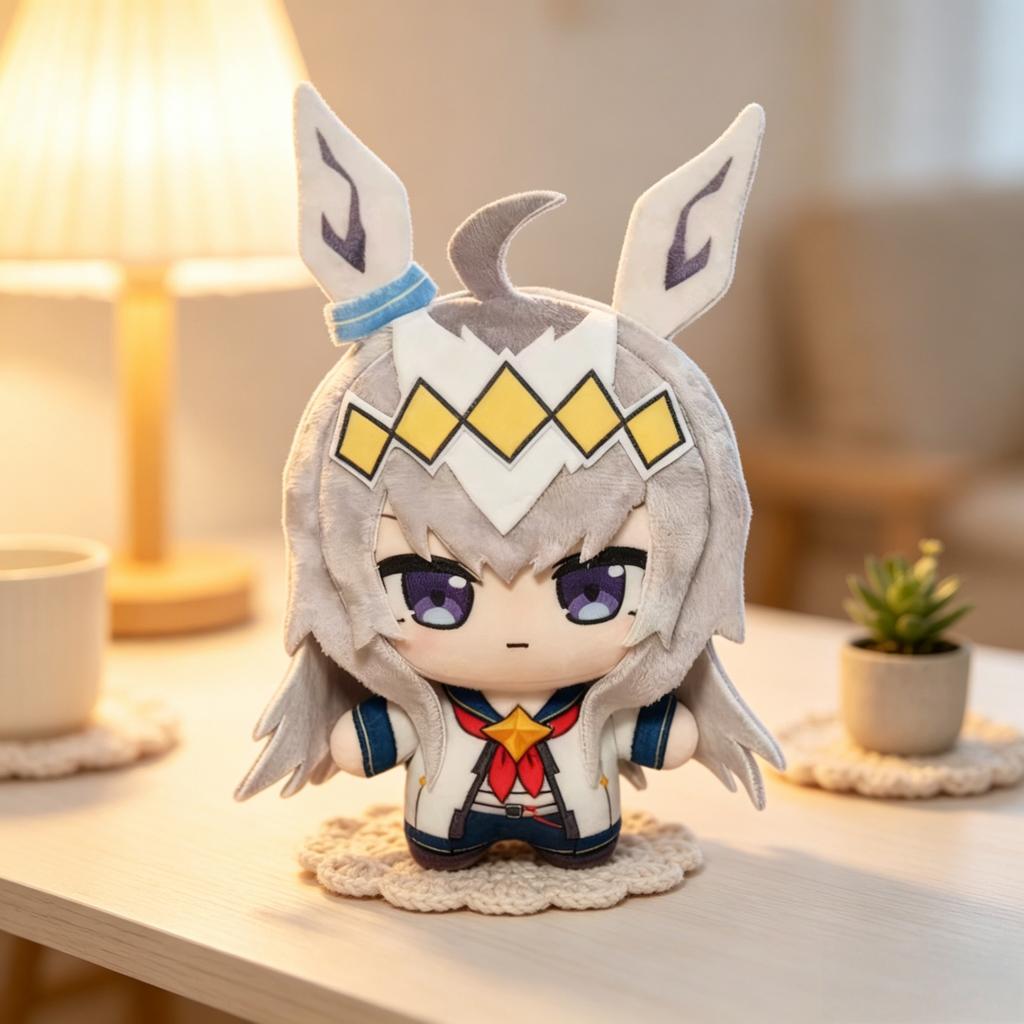 Kawaii Oguci Cap Plush Toy Uma Musume Pretty Derby Anime Merchandise Soft Stuffed Plushie Collectible Birthday Gift For Fans