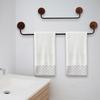 Modern Style Wall Mounted Towel Holder Anti-Rust Single Bar Storage Holder Home Organization